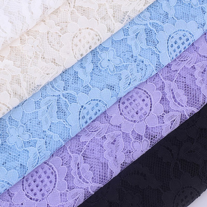Lace Fabric Dress Small Floral for Women's Wear Wholesale Supplier 8